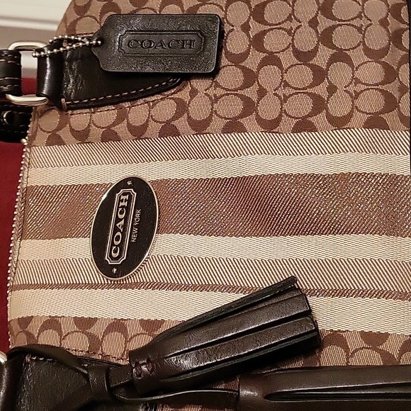 Coach Legacy Signature Medium Candice Khaky Bag - Picture 4 of 7